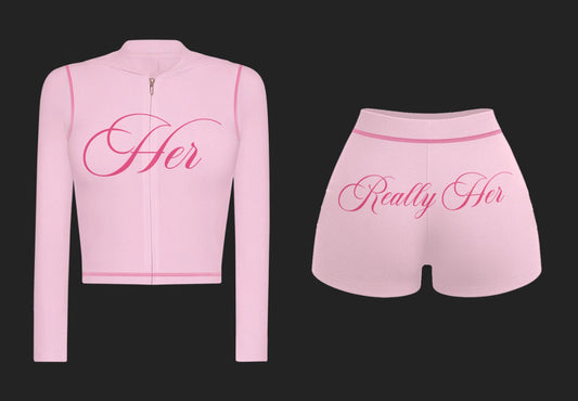 “REALLY HER” SET *pink*