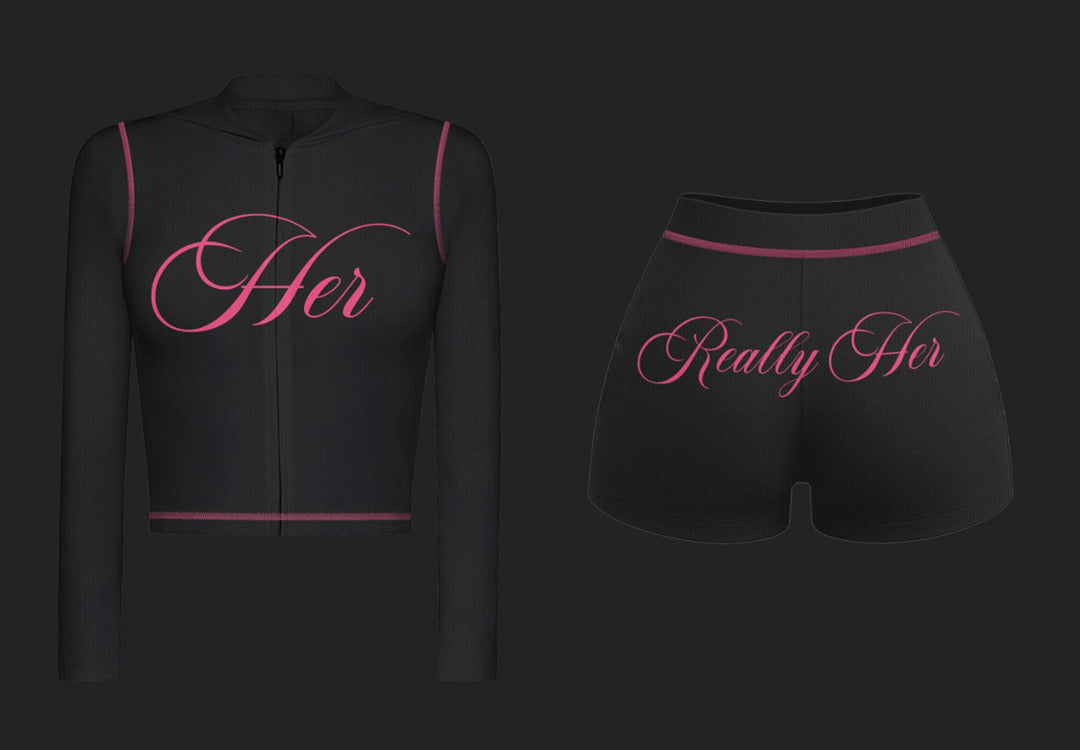“REALLY HER” SET *black*